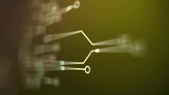 Creating circuit board pathways conceptual digital communication or network.