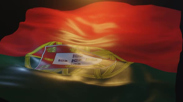 Portugal Flag Low Angle View