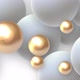 Golden And Sphere balls Background - VideoHive Item for Sale