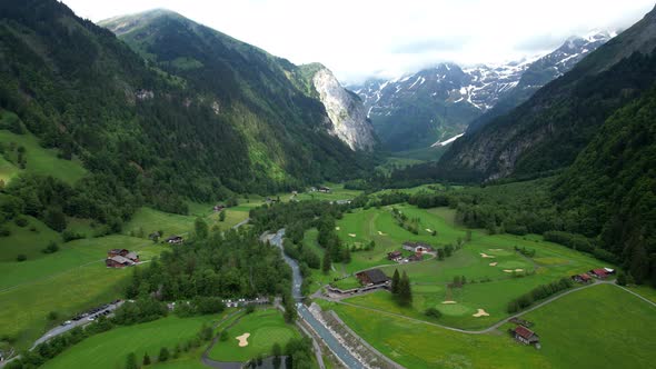 Aerial View Beautiful Nature Switzerland