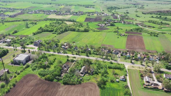 Scenic spring rural scene.