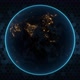 Night earth on hexagon background  - VideoHive Item for Sale