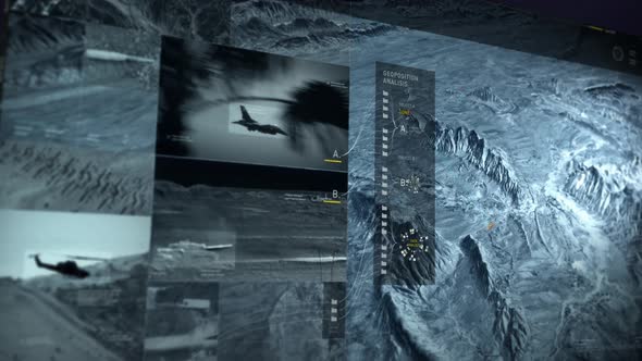 Futuristic Operation Analysis Screen Provides Military With Intelligence