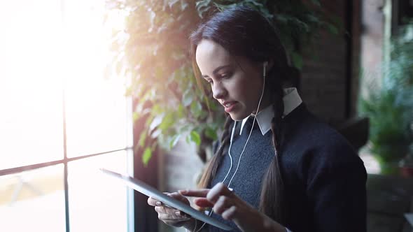 Young Girl Using Tablet