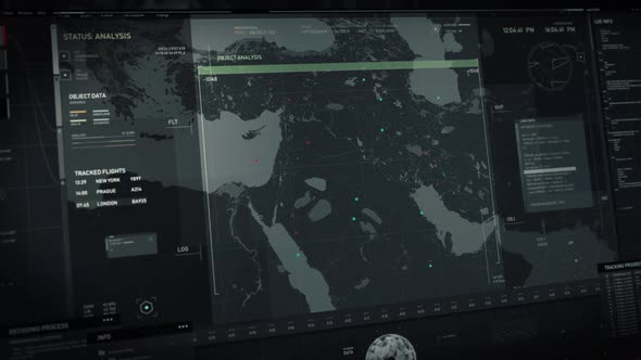 Innovative International Airport Radar Scans Aircraft On Digital Sky Map alt