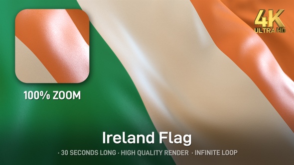 Ireland Flag - 4K