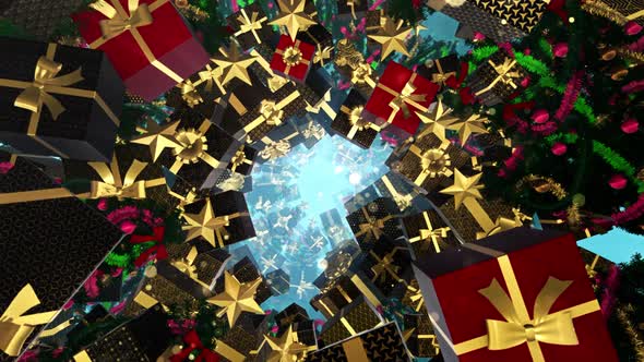 Christmas Gift Box Style Art Deco 05 HD alt