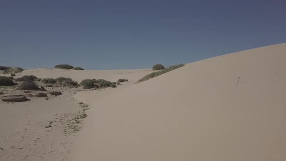 Sand Dunes at Mungo National Park, New South Wales, Australia Aerial Drone 4K