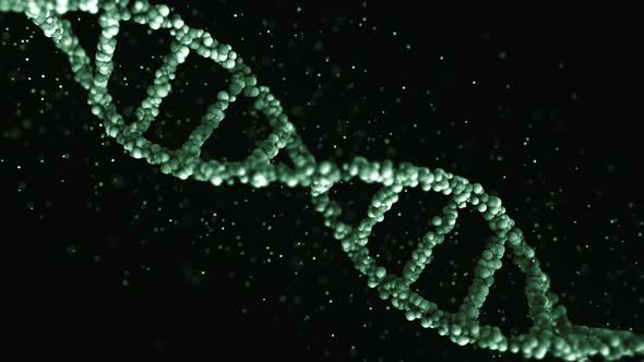 Green DNA Molecule