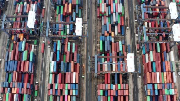 Cargo Container Port in Hong Kong 