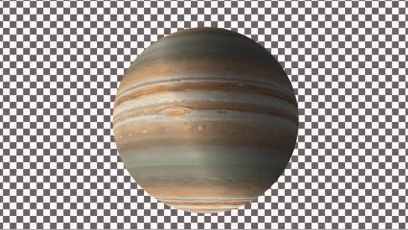 Planet Jupiter With Alpha 4K