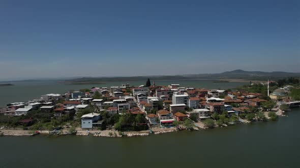 Historical Village In Lake Bursa