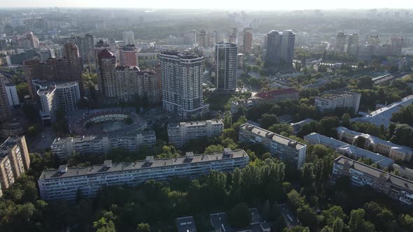 Kyiv - Aerial View of the Capital of Ukraine. Kiev