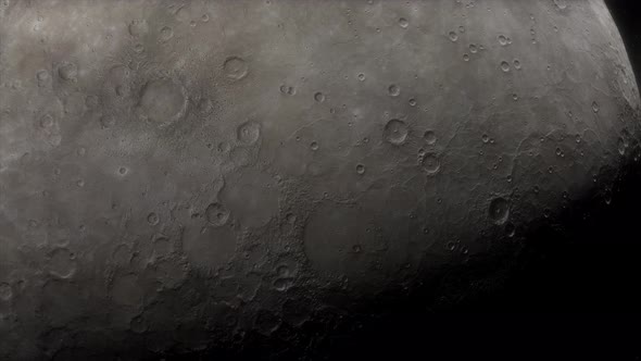 Detailed View of Planet Mercury From Space alt