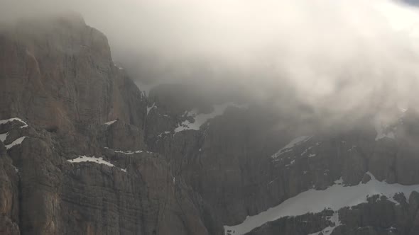 Snowy High Rocky Walls