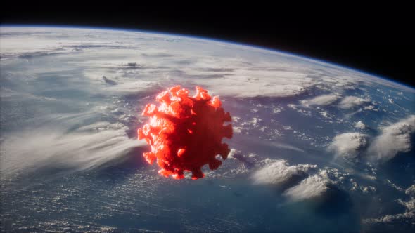 Coronavirus COVID-19 on the Earth Orbit alt