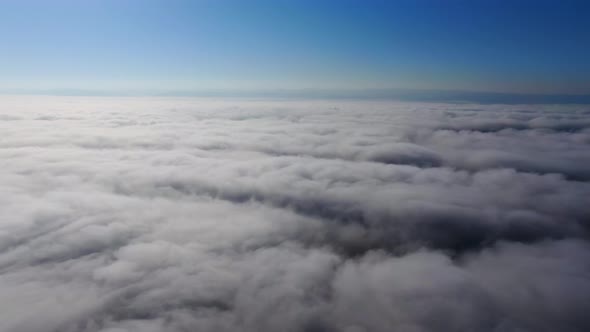 Flying Through Beautiful Thick Fluffy Clouds