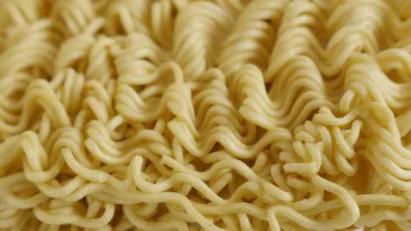 Instant Chinese  noodles on white background close-up 4K 2160p 30fps UltraHD footage - Popular  stap