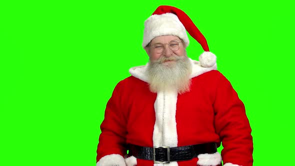 Santa on Chromakey Background, Marketing.