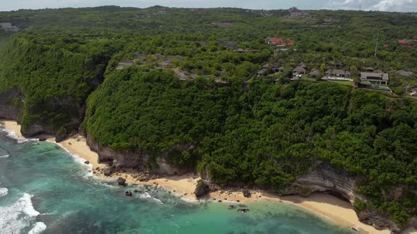 2.7K Bali Melasti Beach Aerial