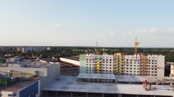 Modern Aerial Landscape with Construction Aerial for Urban Design