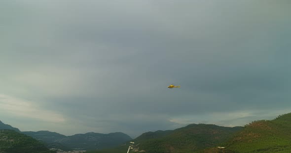 Marmaris Following Helicopter Aerial View