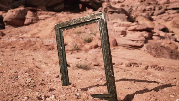 Very Old Wooden Frame in Grand Canyon