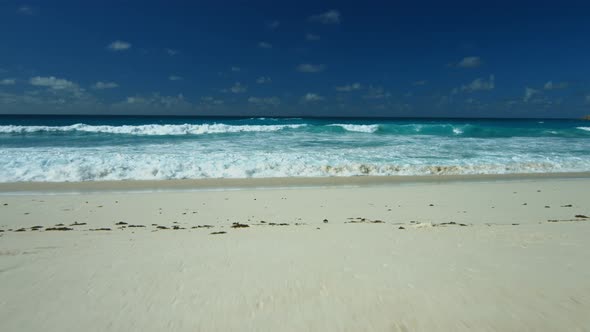 Walking Towards Sea on Beach in 4K