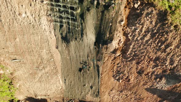 Rockfall Protection Netting Safety Wire Mesh in the Mountains