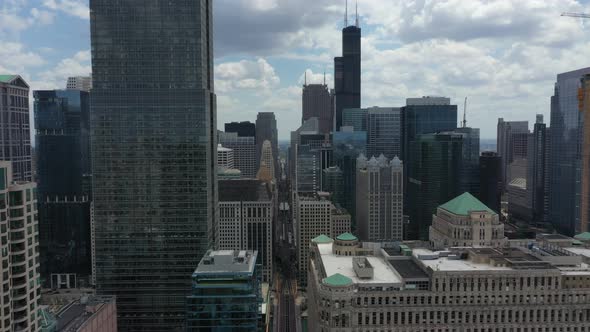 Flyover Downtown Chicago