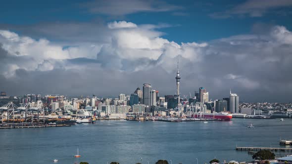 Auckland in New Zealand timelapse