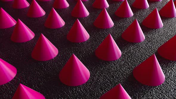 Rows of Geometric Cones