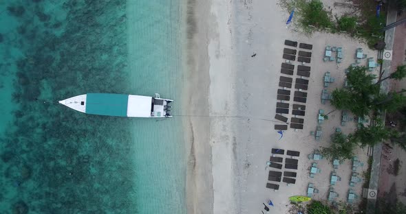 Aerial Boats in Gili Trawangan