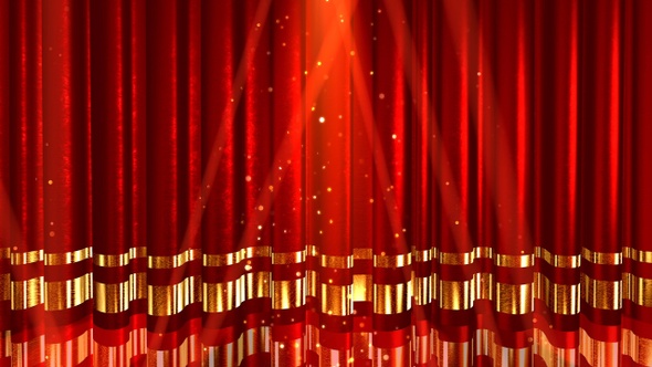 Theater Red Curtain 