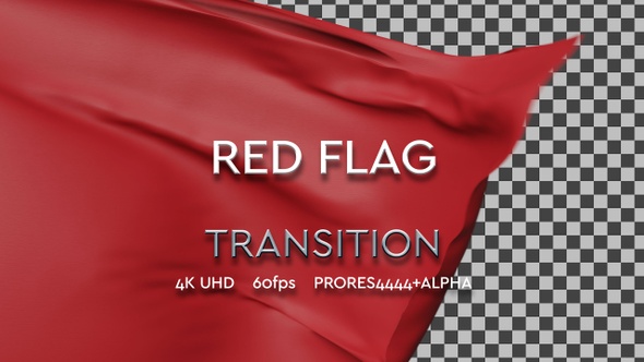 Red Flag transition | UHD | 60fps alt