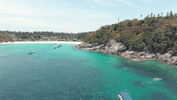 Tropical beach of Koh Racha Island. Paradisiac holidays destination