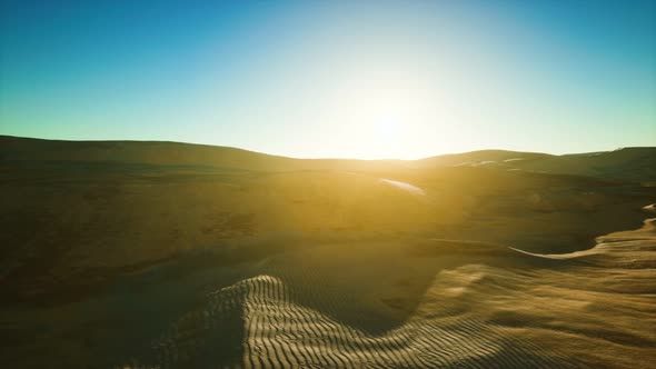 Beautiful Sand Dunes in the Sahara Desert