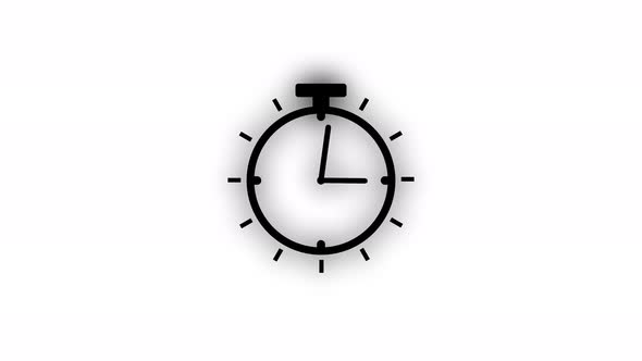 Technology timer clock animation. Vd 37