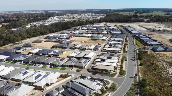 Aerial View of Homes in Australia