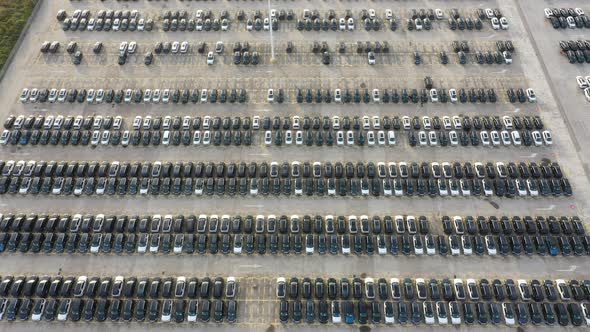 Parking lot in factory