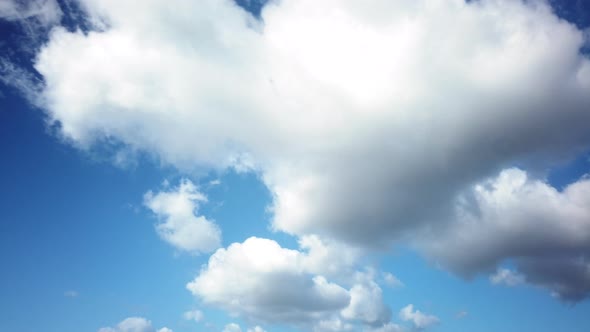 Clouds Time Lapse in the Blue Sky