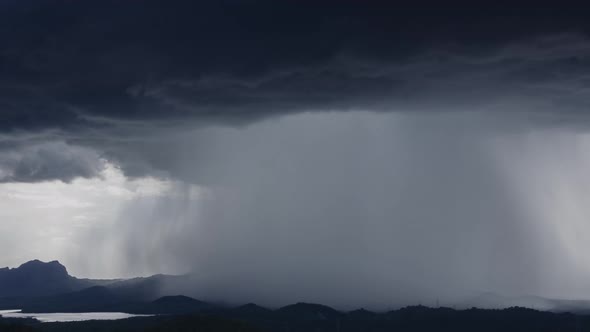 Nature environment Dark sky Big clouds Black moving storm clouds Thunderstorms.