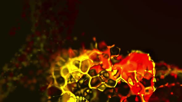 Magic Fluid Particles Explosion Animation