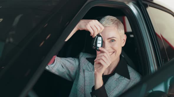 Attractive Girl with Car Keys