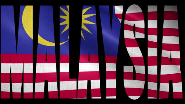 Malaysia Flag Into Country Name