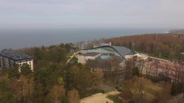 Aerial view of Svetlogorsk resort town