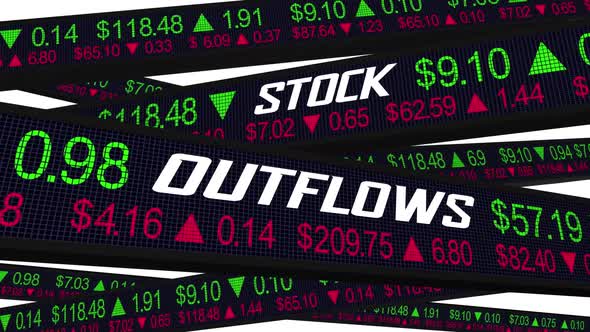 Stock Outflow Capital Depletion Money Leaving Money Financial Amount