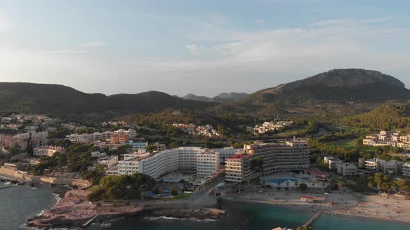 Sunset at Camp de Mar, Majorca, Spain