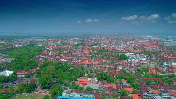 Flight Overlooking the City of Bali on the Indian Ocean 49