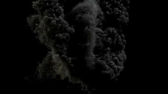 Animation Of A Flying Dragon In Smoke
